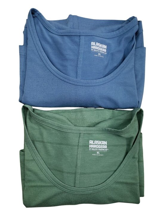 Alaskan Hardgear Tops - 2 Alaskan Hardgear Womens XL Scoop Neck T-Shirts Blue & Green